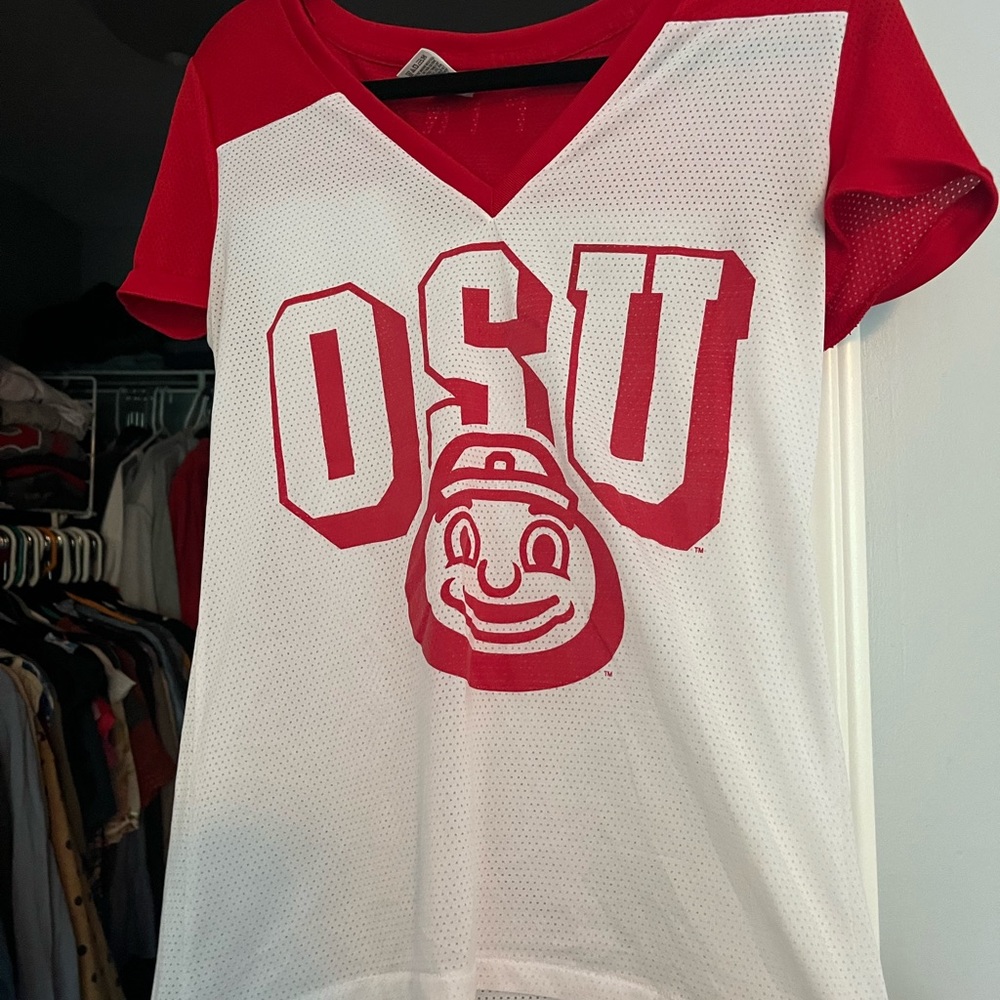 VS Pink OSU jersey shirt. Size S